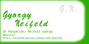 gyorgy neifeld business card